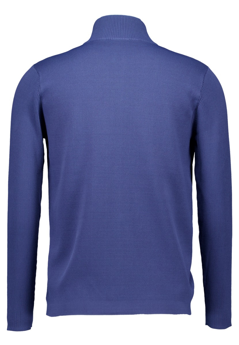 Genti Cardigan Zip Ls Vesten Blauw K9114-1258