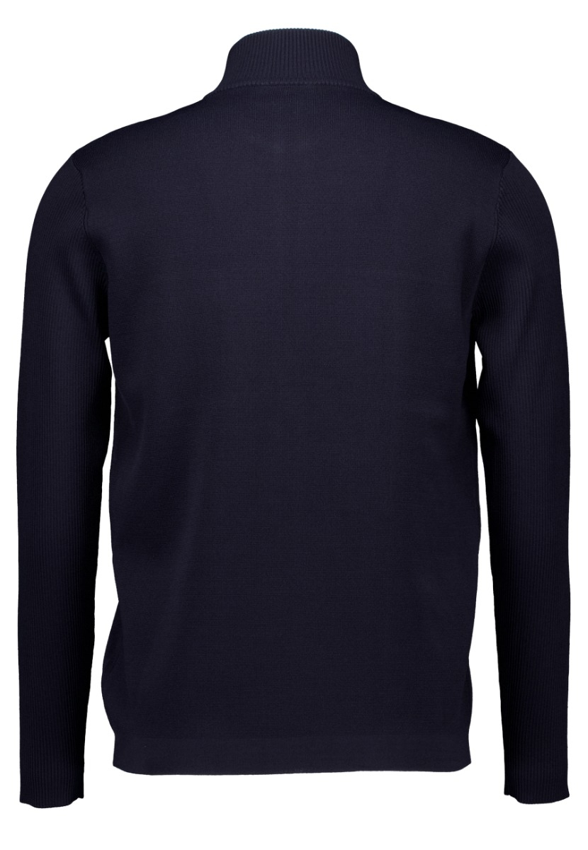 Genti Cardigan Zip Ls Vesten Donkerblauw K9114-1258