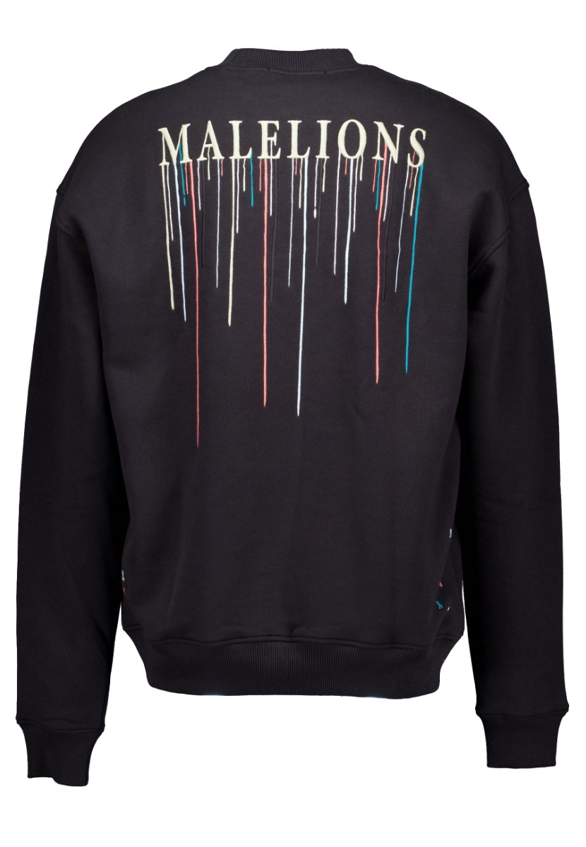 Malelions Painter Sweaters Zwart Mm1-ps24-21