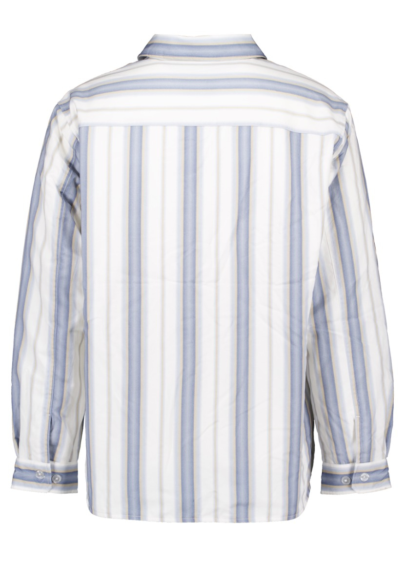 ØlÅf Padded Stripe Overshirts Wit M160509