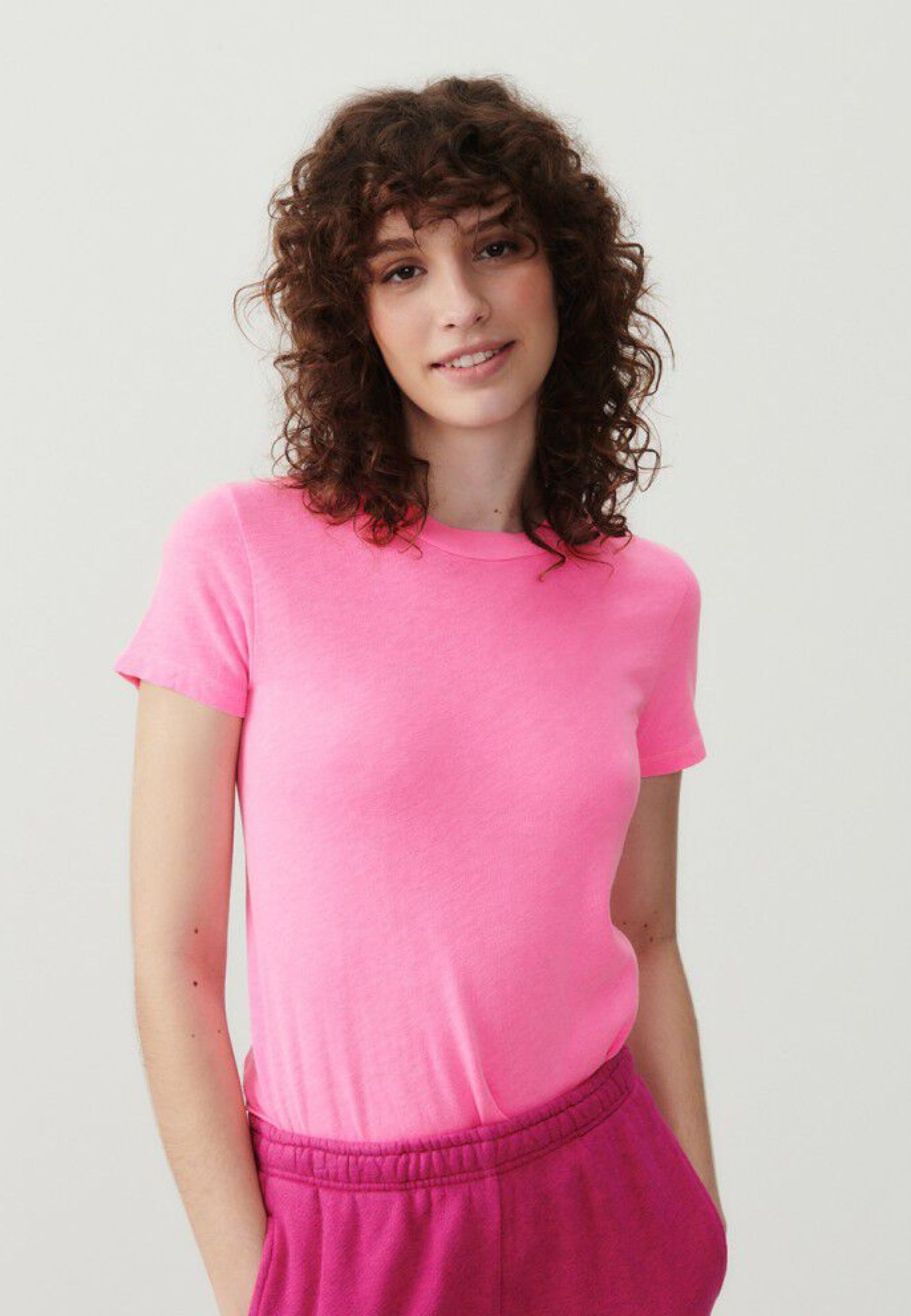 American Vintage Sonoma T-shirts Roze Son28ge24