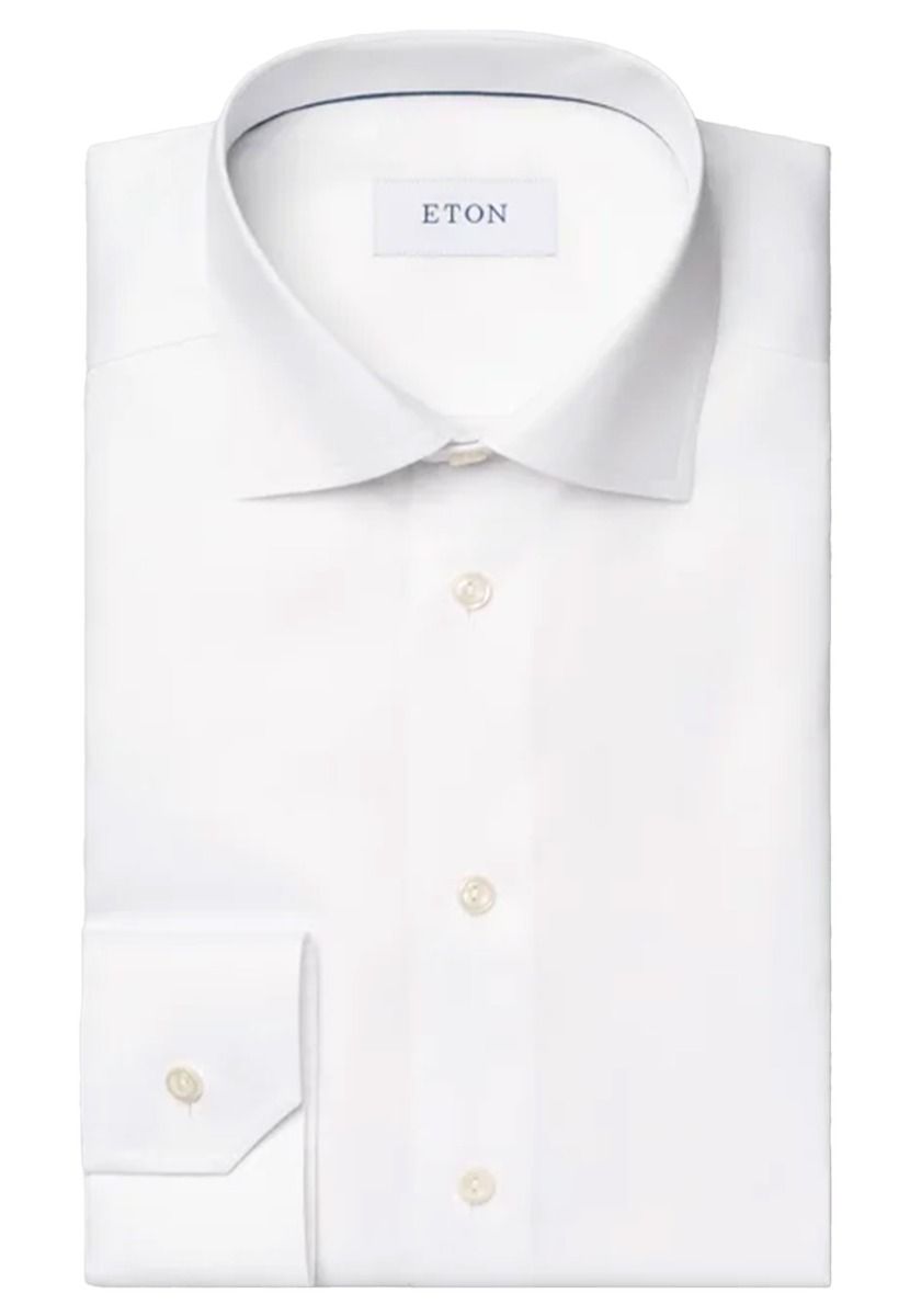 Eton  Lange Mouw Overhemden Wit 100012341