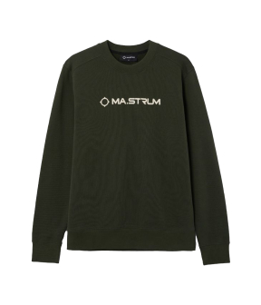 Mastrum Logo Crew Sweaters Groen Mas4521 M306 Oil Slick