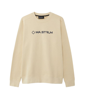 Mastrum Logo Crew Sweaters Beige Mas4521 Mo21 Ash