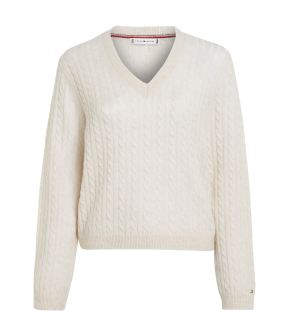 Tommy Hilfiger  Pullovers Creme Ww0ww39887abh