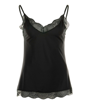 Est'seven Tesset Tops Zwart Tesset - Black