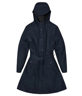 Rains Curve W Trenchcoats Donkerblauw 18130 Curve W