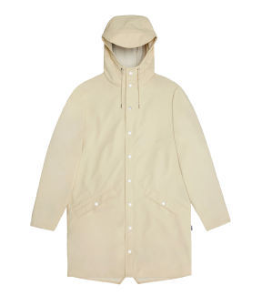 Rains Long Jacket W3 Regenjas Creme 12020 Long Jacket W3