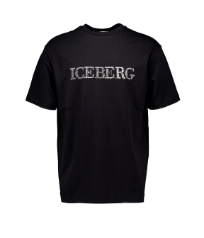 Iceberg  T-shirts Zwart 24ei1p0f0756307