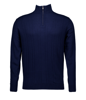 Gentiluomo Turtle Zip Ls Sweaters Donkerblauw K9098-272