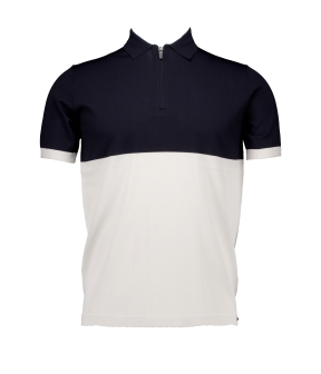 Gentiluomo Zip Ss Polos Donkerblauw K9089-264