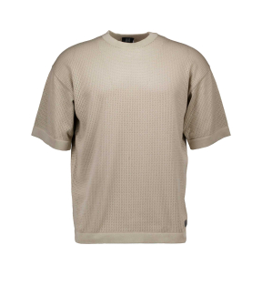 Genti Relaxed Round Stitch Ss T-shirts Kiezel K9139-1280