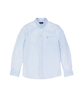 Butcher Of Blue Aiden Chambray Lange Mouw Overhemden Blauw M2414010