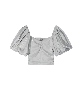 Alix The Label Woven Lurex Tops Zilver 2404914756