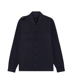 Mastrum Pocket Lange Mouw Overhemden Donkerblauw Two Pocket Overshirt M428