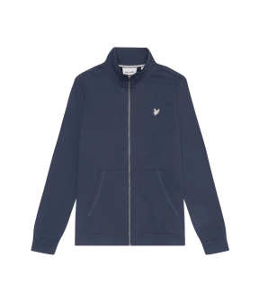 Lyle&scott Diagonal Weave French Terry Zip Through Vesten Donkerblauw Ml2145v