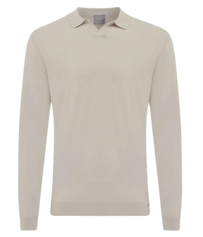 Gentiluomo Polo No Buttons Ls Polos Beige K1101-260