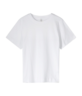 Summum Short Sleeve Top Classic Cotton Tee T-shirts Wit Lyon-30645