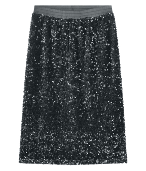 Summum Rok Sequins Velour Grijs 6s1310-11936