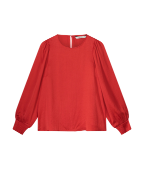 Summum Top Long Sleeves Silky Touch Tops Rood 2s3173-11817