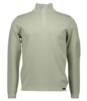 Genti Turtle Zip Ls Truien Groen K1137-3258