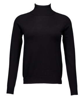 Summum Sweater Turtle Neck Basic Knit Coltruien Zwart Paris-790