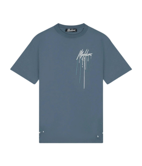 Malelions  T-shirts Blauw Mm1-aw24-19