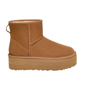 Ugg W Classic Mini Platform Enkellaarzen Cognac 1134991