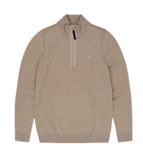 Butcher Of Blue Clifden Halfzip Truien Beige 1926002