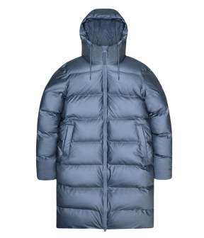 Rains Alta Longer Puffer Jacket W3t4 Regenjas Blauw 15130