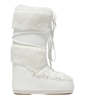 Moon Boot Mn Icon Faux Fur Boots Off White 80d1408900