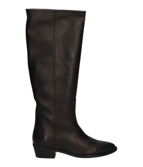 Toral Leather Knee-high Laarzen Zwart Tl-12777