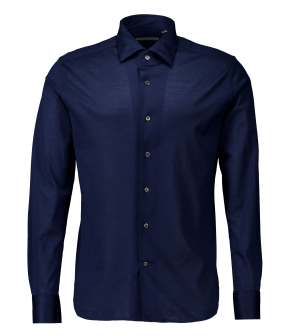 Corneliani  Lange Mouw Overhemden Donkerblauw 9411213