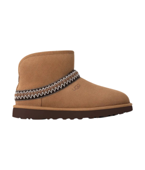 Ugg Classic Mini Crescent Enkellaarzen Cognac 1158262