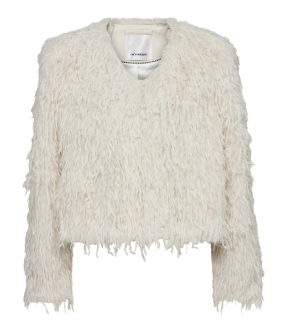 Co Couture Feathercc Jackets Off White 30252