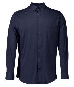 Giordano Ivy Lange Mouw Overhemden Donkerblauw 427078