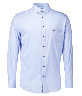 Giordano Ivy Lange Mouw Overhemden Lichtblauw 427078