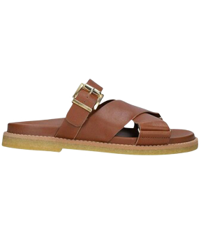 Clarks Dessert Cross Slippers Bruin Desert Cross Tan Leather