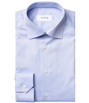 Eton  Lange Mouw Overhemden Blauw 3000 79311 21