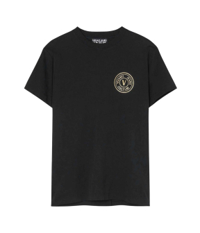 Versace Jeans V-emblem T-shirts Zwart 74gahy01 Cj00y 899