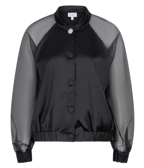 Dante 6 Tullya Satin Bomber Bomberjacks Zwart 244123