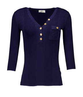 Elisabetta Franchi  Tops Donkerblauw Mk07b46e2