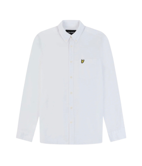 Lyle&scott Linen Lange Mouw Overhemden Wit Lw2004v 626