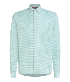 Tommy Hilfiger 1985 Oxford Gingham Lange Mouw Overhemden Groen Mw0mw337630n1