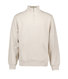 ØlÅf Block Zip Mock Sweaters Beige M160204