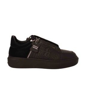 Benjamin Berner Theo Sneakers Zwart Theo Crocodile