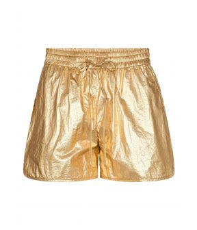 Metal shorts goud