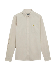 Lyle&scott Linen Lange Mouw Overhemden Beige Lw2004v W870