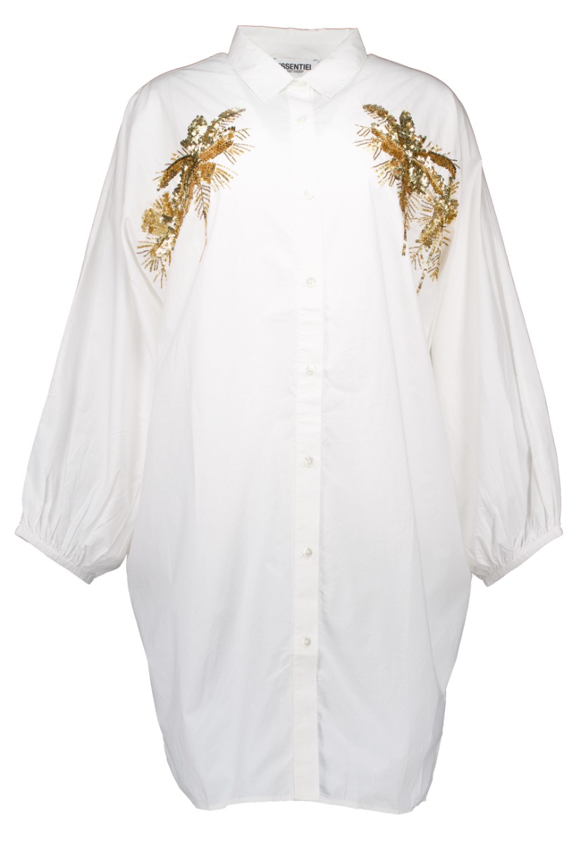 Jurk Wit Frilled blouse jurken wit