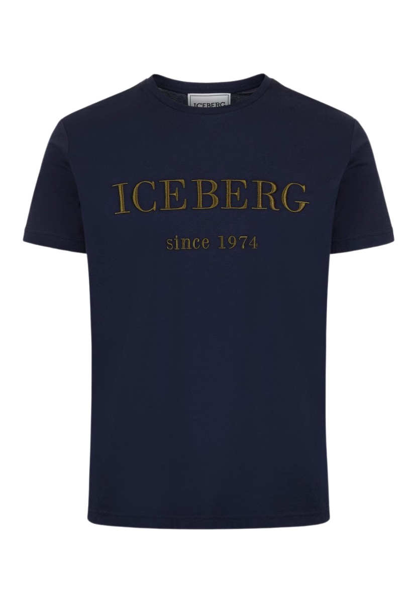 Iceberg Shirt Donkerblauw maat XL t-shirts donkerblauw